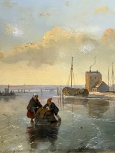 Andreas Schelfhout – Winters IJstafereel