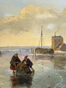 Andreas Schelfhout – Winters IJstafereel
