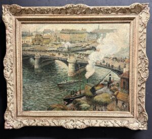 R Gourier – Pont Boieldieu in Rouen – naar Camille Pissarro