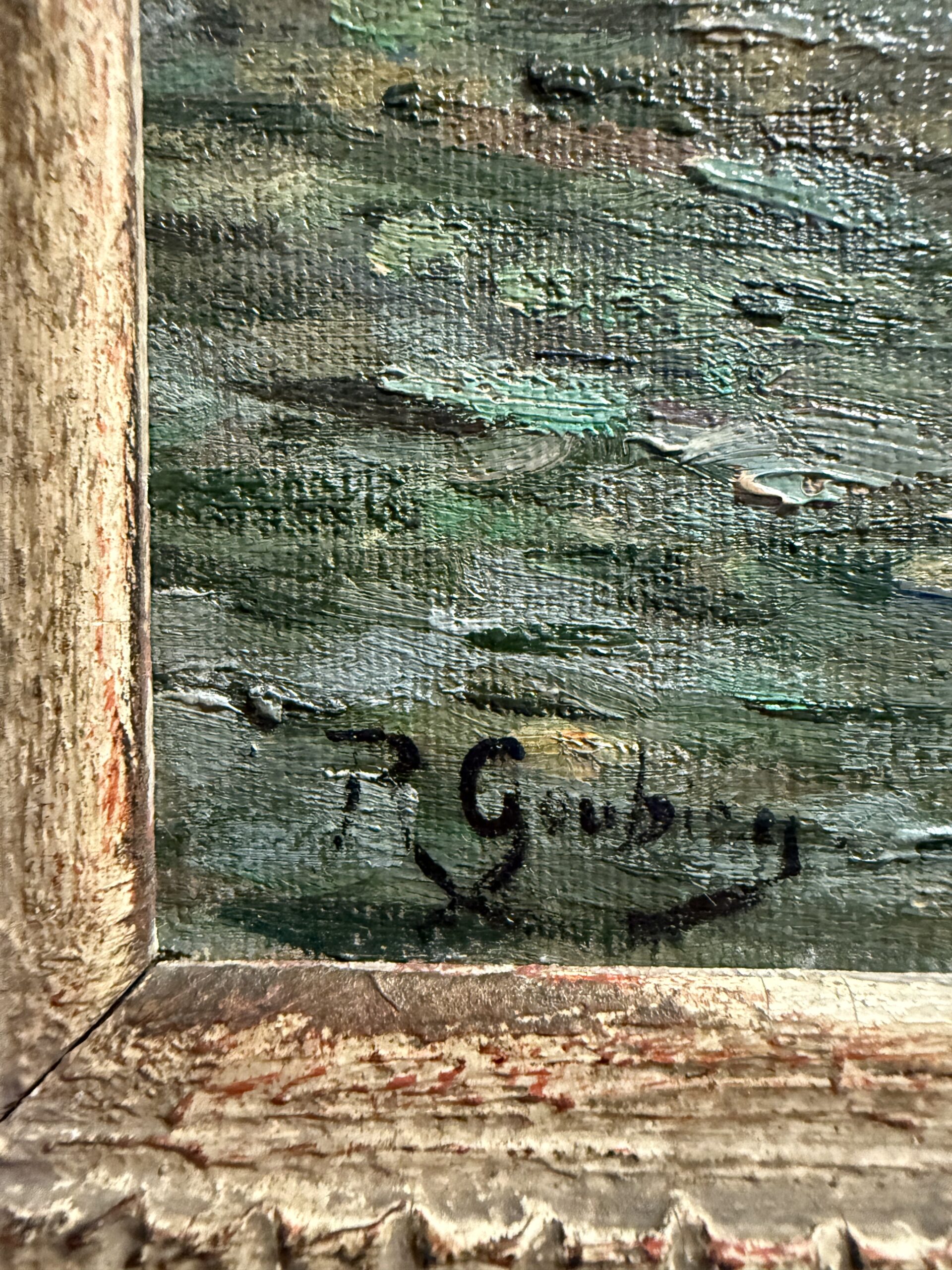 R Gourier – Pont Boieldieu in Rouen – naar Camille Pissarro
