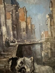 H. Bogman jr. – Amsterdamse gracht met paard en wagen