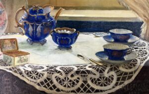 A.Cerigioll – Stilleven bij het Raam Interieur in Zonlicht