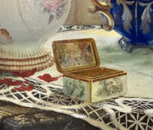 A.Cerigioll – Stilleven bij het Raam Interieur in Zonlicht