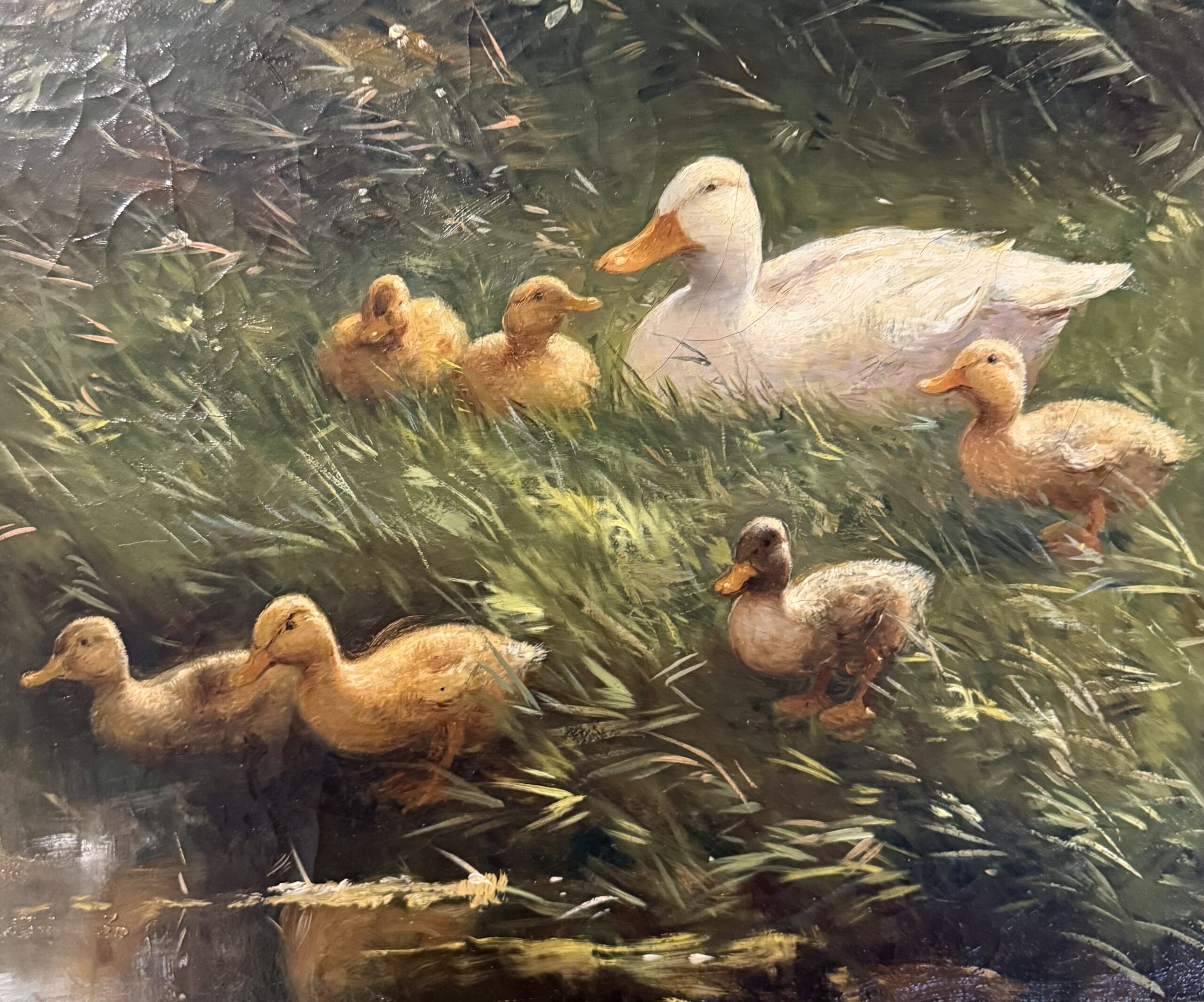 Constant Artz – Eendenfamilie aan de waterkant