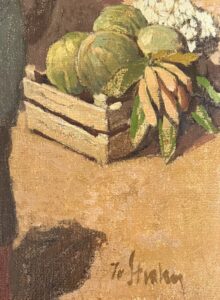 Jo Strahn – Kleine Markt – Olieverf op doek