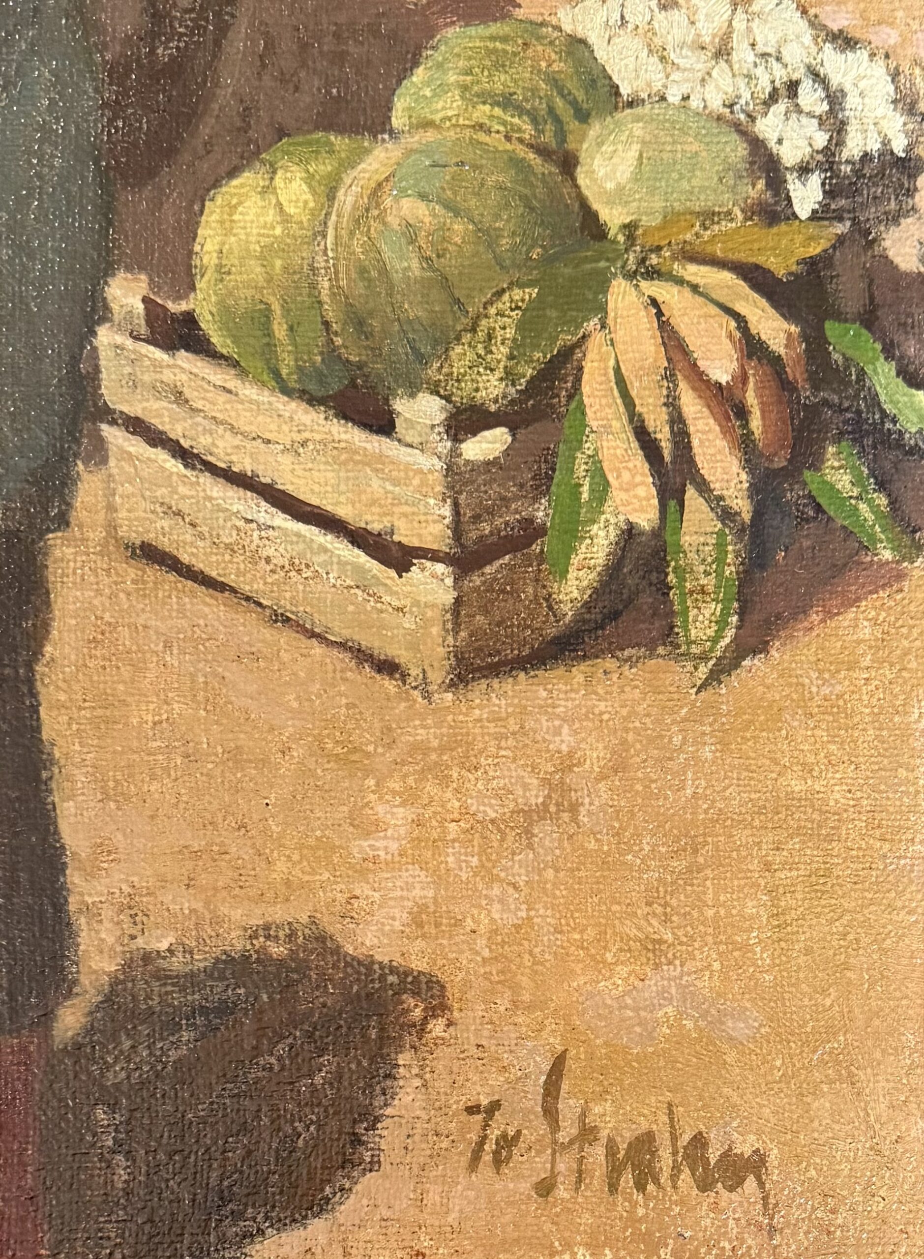Jo Strahn – Kleine Markt – Olieverf op doek