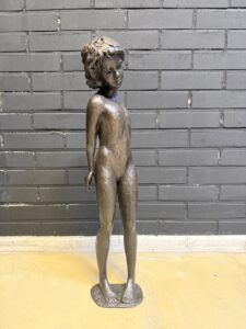 Ben Hosman Groot Bronzen Sculptuur Jeugdige Elegantie