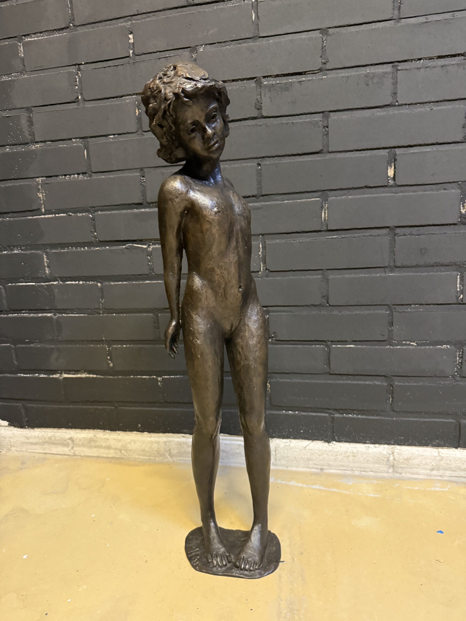 Ben Hosman Groot Bronzen Sculptuur Jeugdige Elegantie