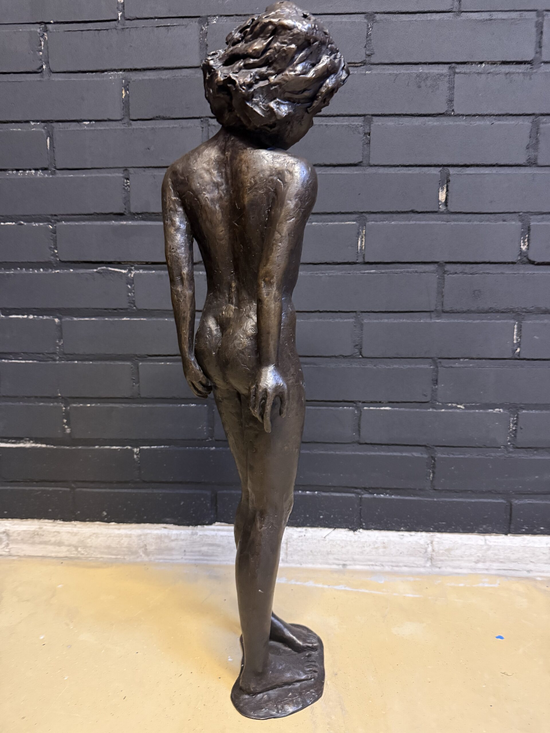 Ben Hosman Groot Bronzen Sculptuur Jeugdige Elegantie