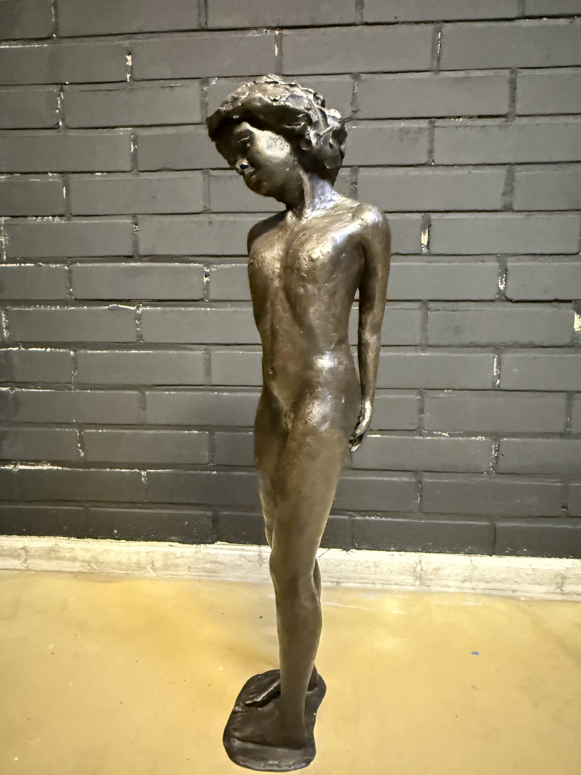 Ben Hosman Groot Bronzen Sculptuur Jeugdige Elegantie