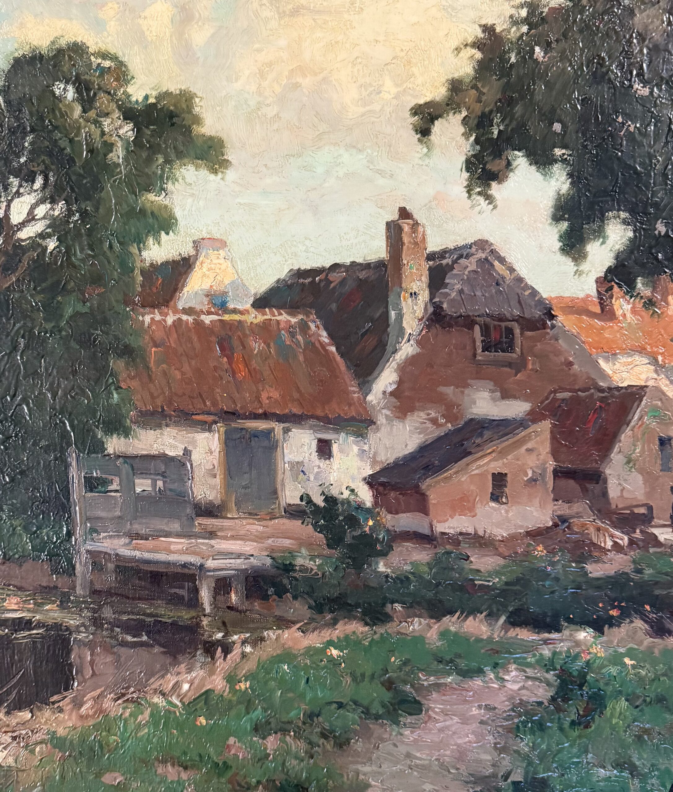 G.J. Delfgaauw – Poldergezicht met boerderij