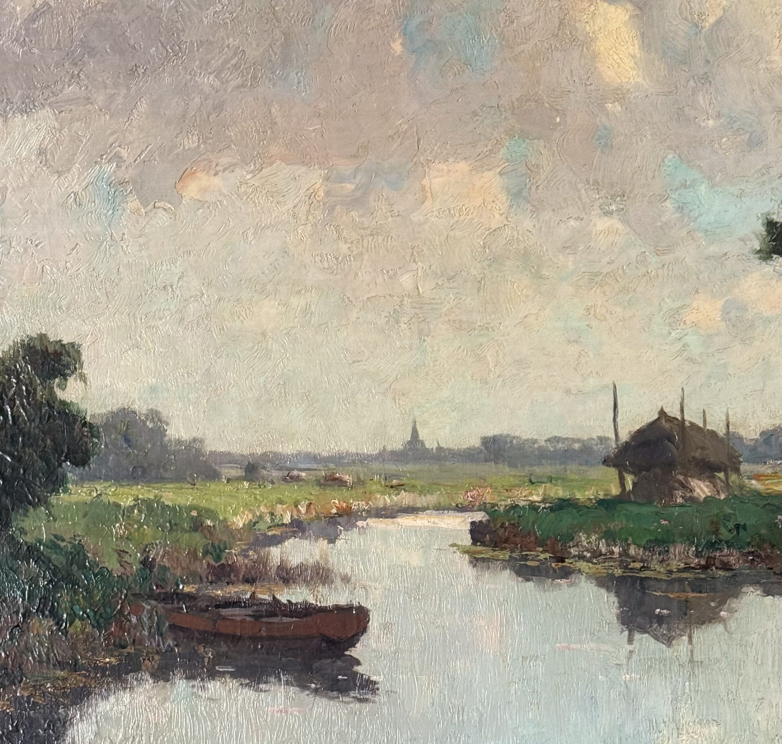 G.J. Delfgaauw – Poldergezicht met boerderij