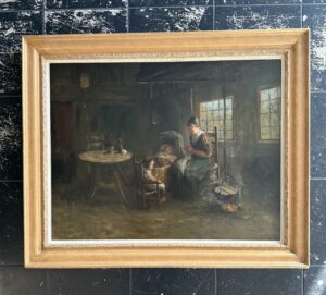 Bernard de Hoog – Boereninterieur Moeder en Kinderen