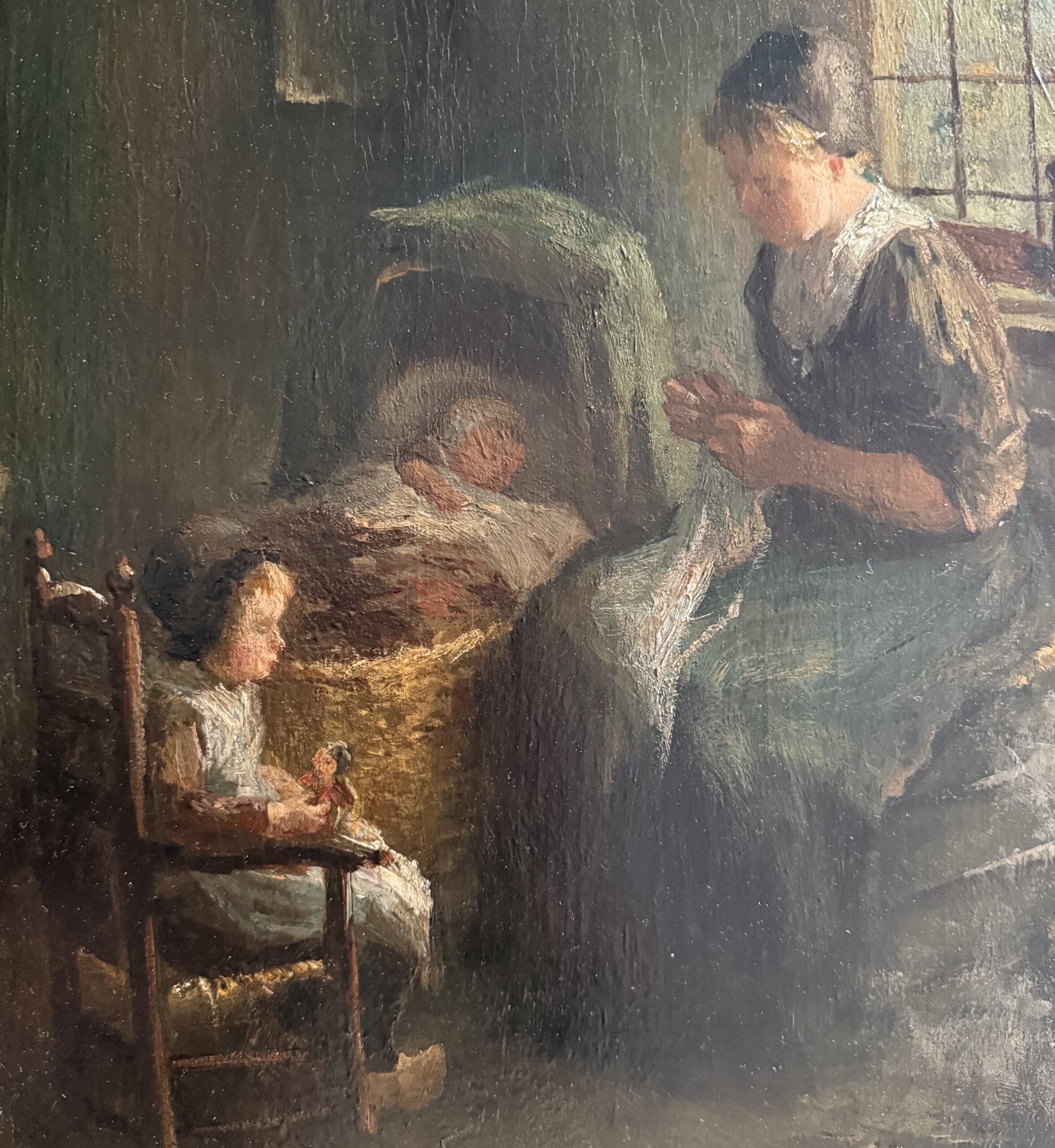 Bernard de Hoog – Boereninterieur Moeder en Kinderen