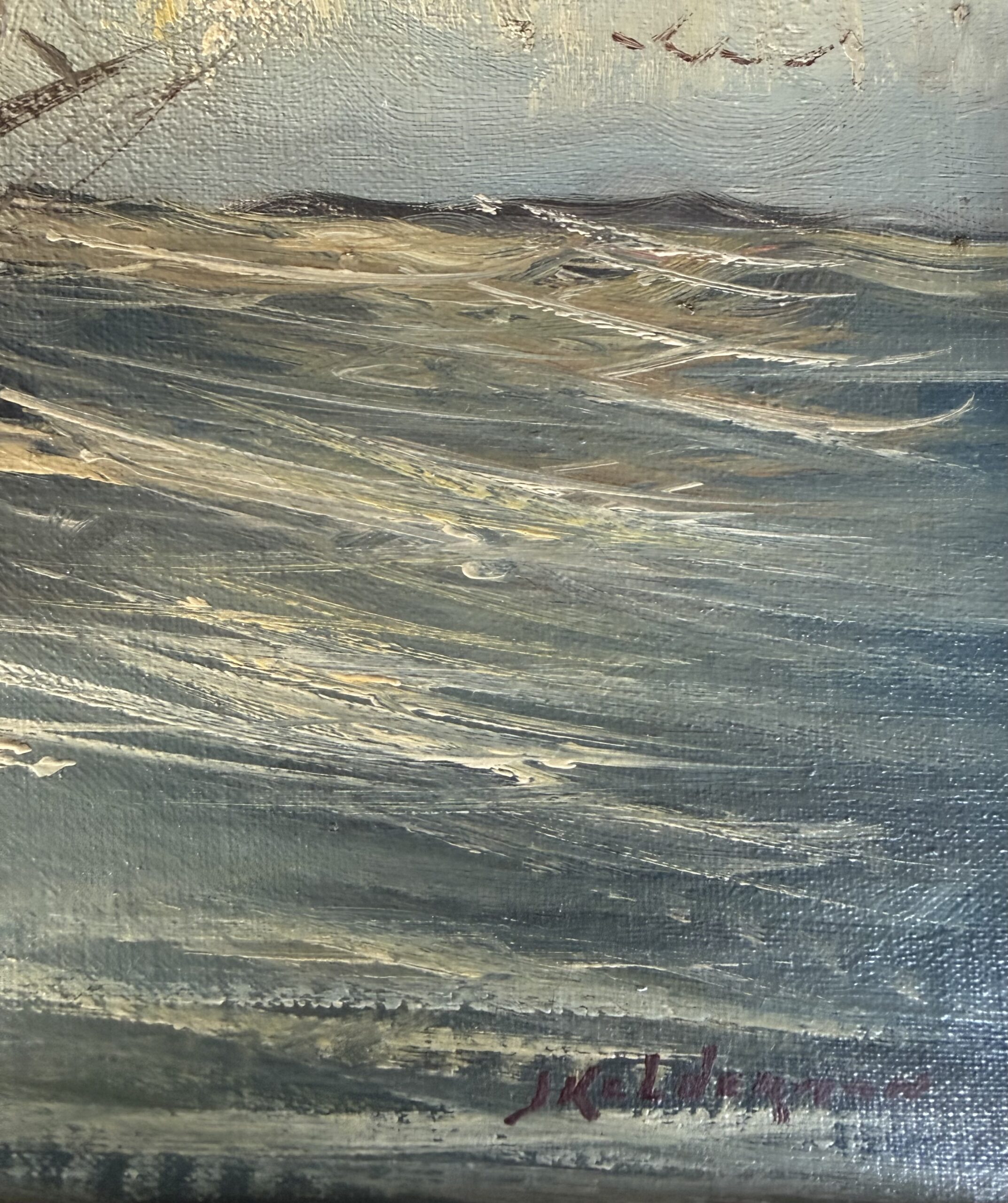 Kelderman – Zeilboten op open zee
