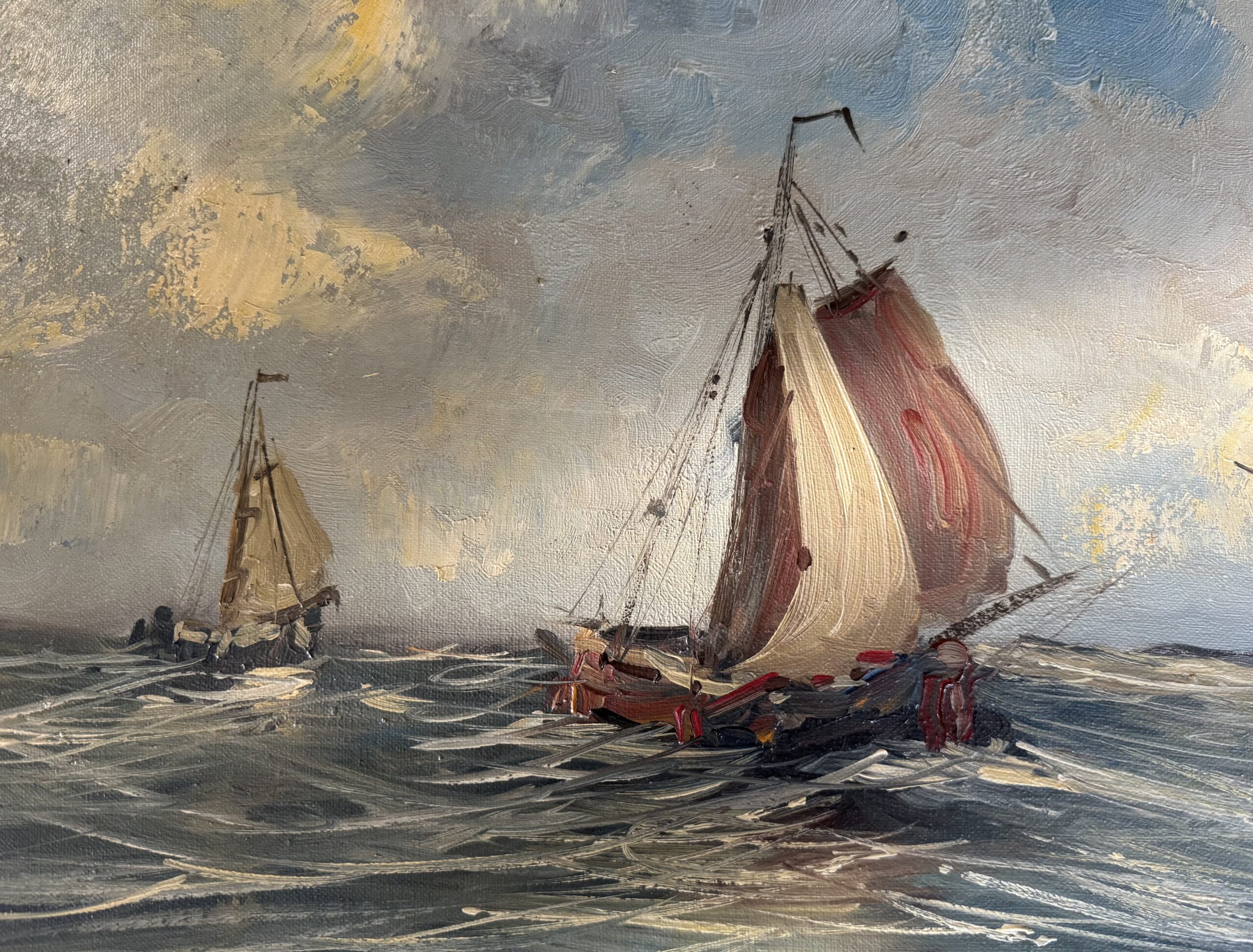 Kelderman – Zeilboten op open zee