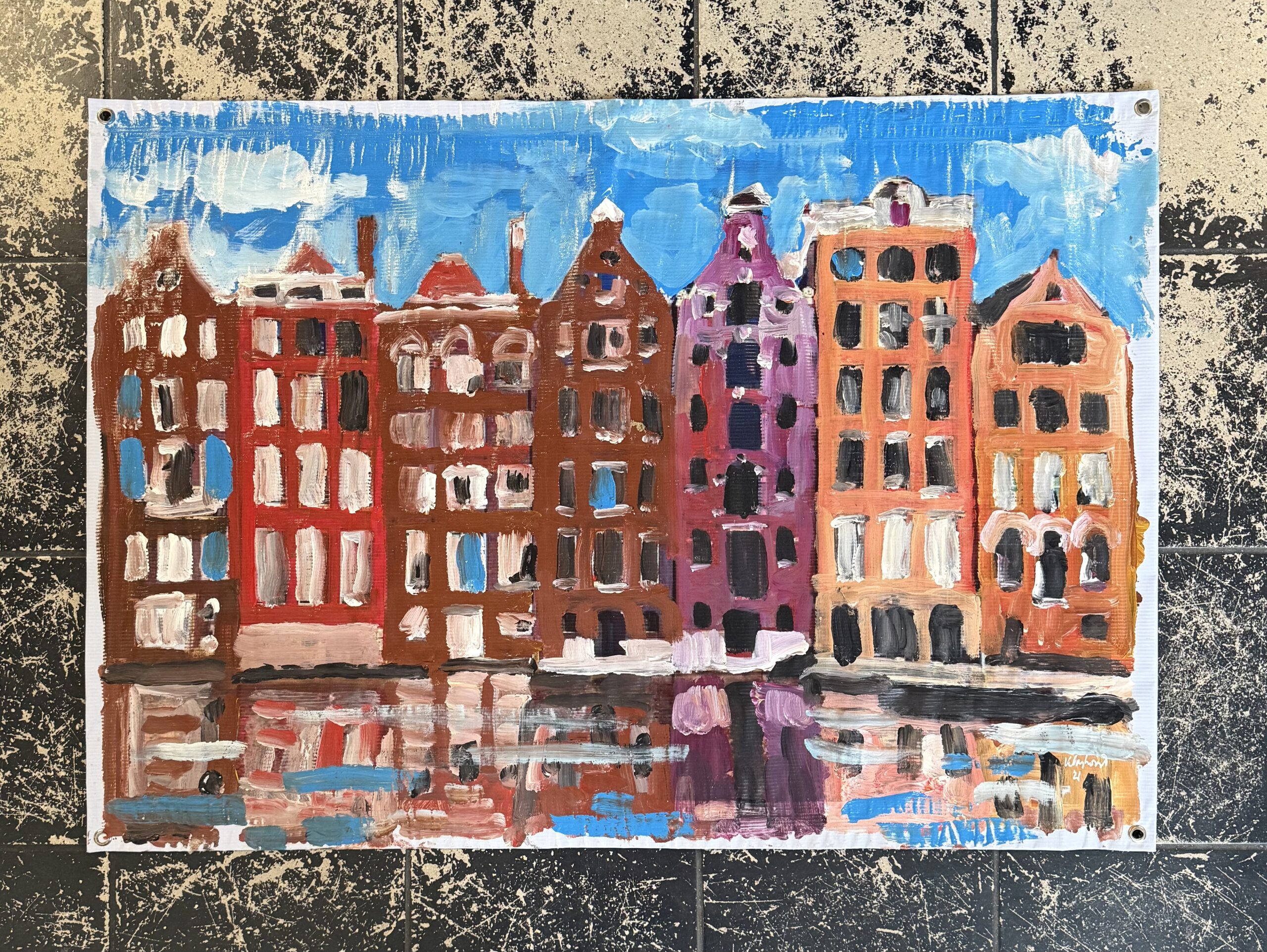 Peter Klashorst – Origineel Schilderij Amsterdam