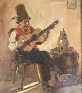 August Roeseler – Olieverf op doek – “Der Musikant” 1924