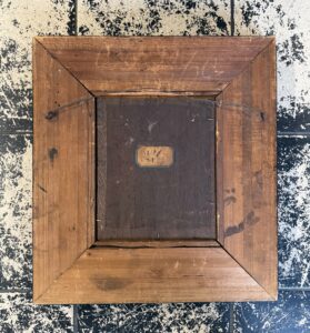 Adolf Eberle – Olieverf op Paneel – Interieur bij kaarslicht