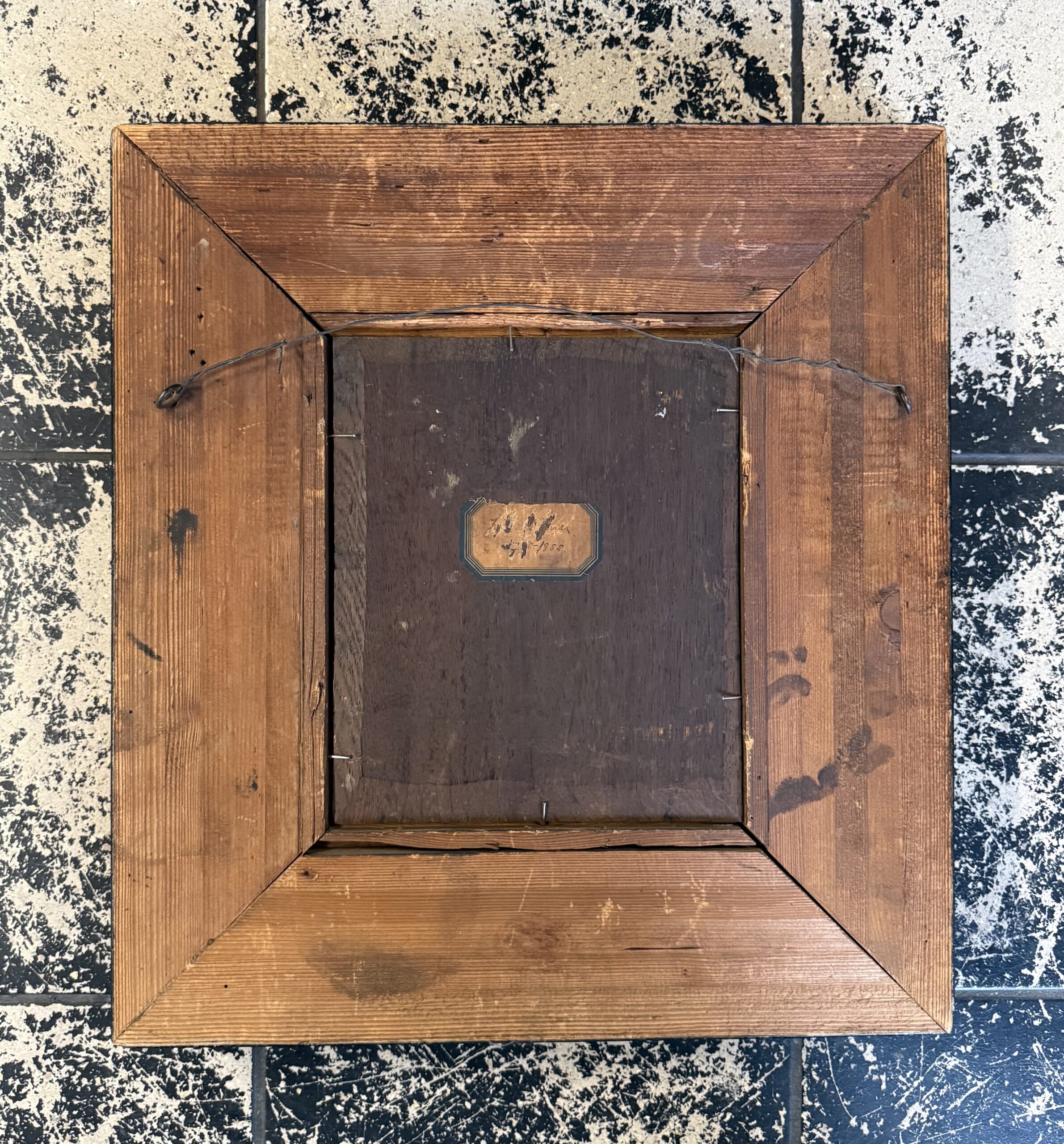 Adolf Eberle – Olieverf op Paneel – Interieur bij kaarslicht