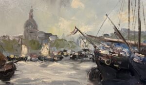 J. Kelderman – Prins Hendrikkade bij de Sint-Nicolaaskerk